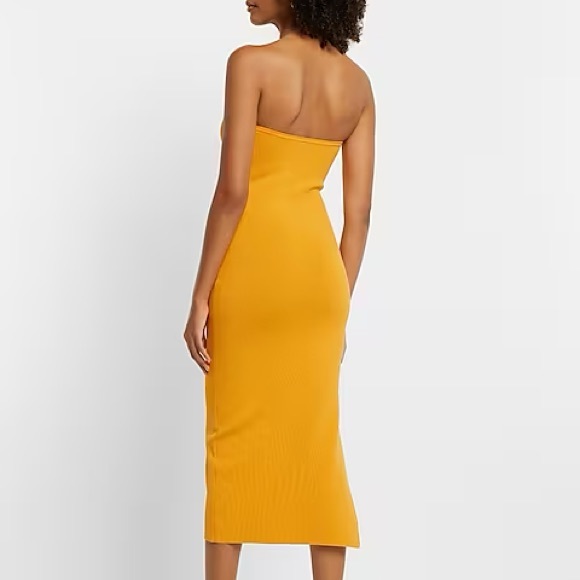 🍊 NWT Express Body Contour Strapless Cutout Midi 🍊 - Picture 2 of 2